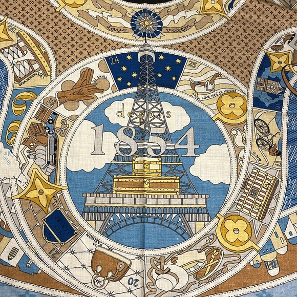 Louis Vuitton Shawl Monogram 30%Silk, 70% Cashmere including the box and ribbon - Picture 13 of 17